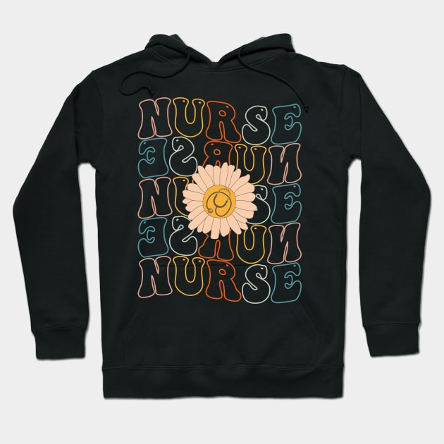 Retro Groovy For Women Nursing For Nurses Week Nurse Life Shirt Hoodie by drag is art